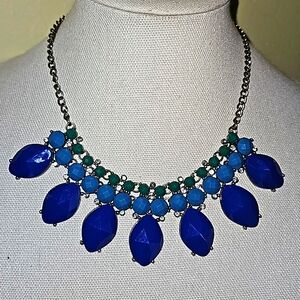 J. Crew Blue Statement necklace